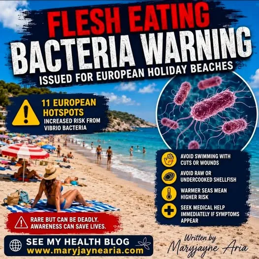Flesh Eating Bacteria Warning Issued for European Holiday Beaches