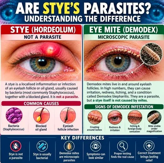 Are Styes Parasites? Understanding Styes, Eyelid Mites and Other Causes