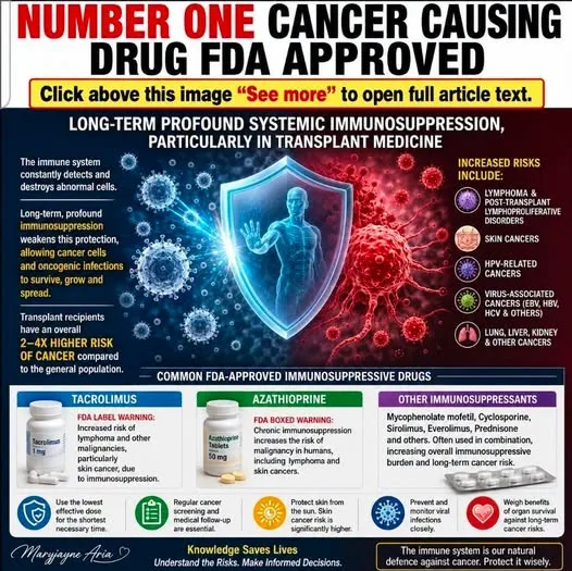 NUMBER ONE CANCER CAUSING DRUG FDA APPROVED