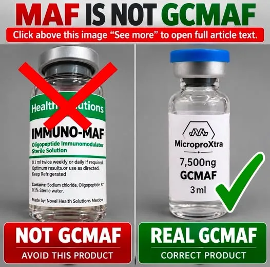 WHY BOVINE COLOSTRUM IS NOT THE SAME AS GCMAF