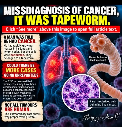 MISDIAGNOSIS OF CANCER, IT WAS TAPEWORM